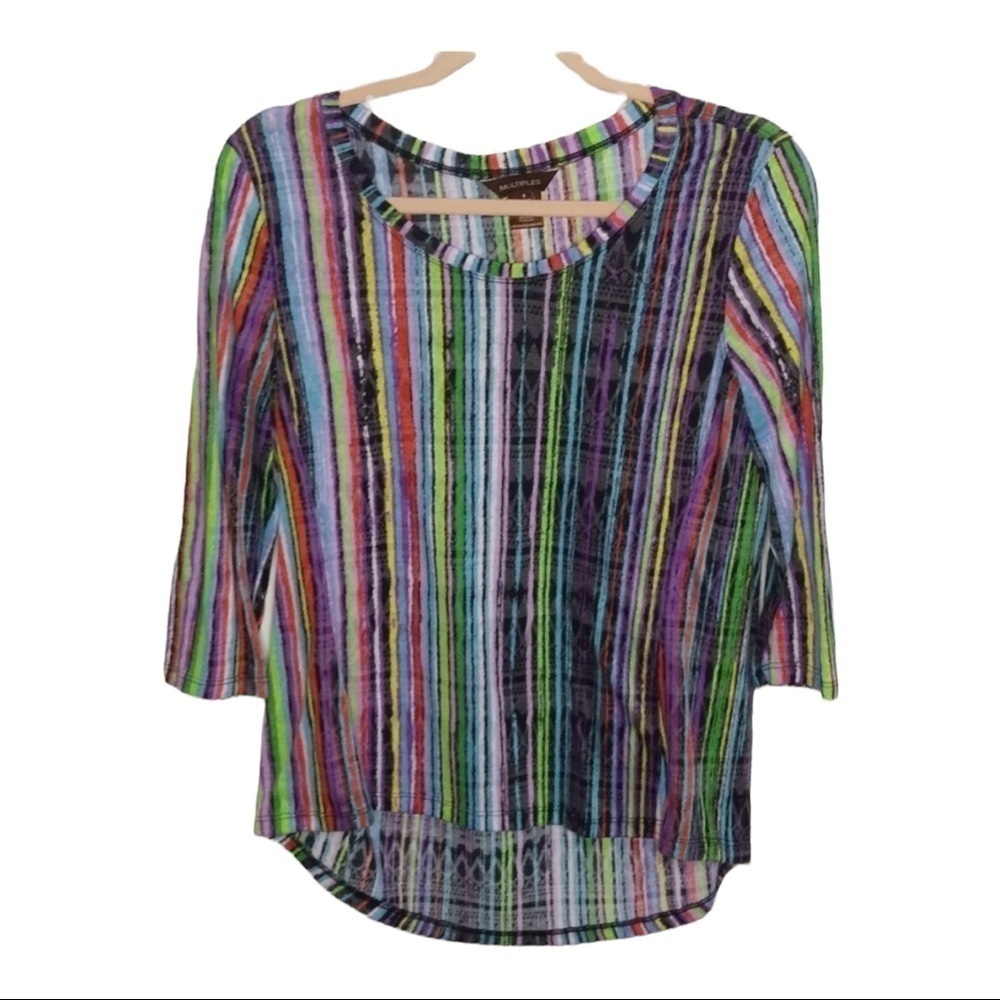 Multiples 3/4 sleeve shirt size small
